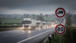 météo : restrictions de circulation pour les poids lourds et réduction de la vitesse dans les deux-sèvres en raison des conditions climatiques.