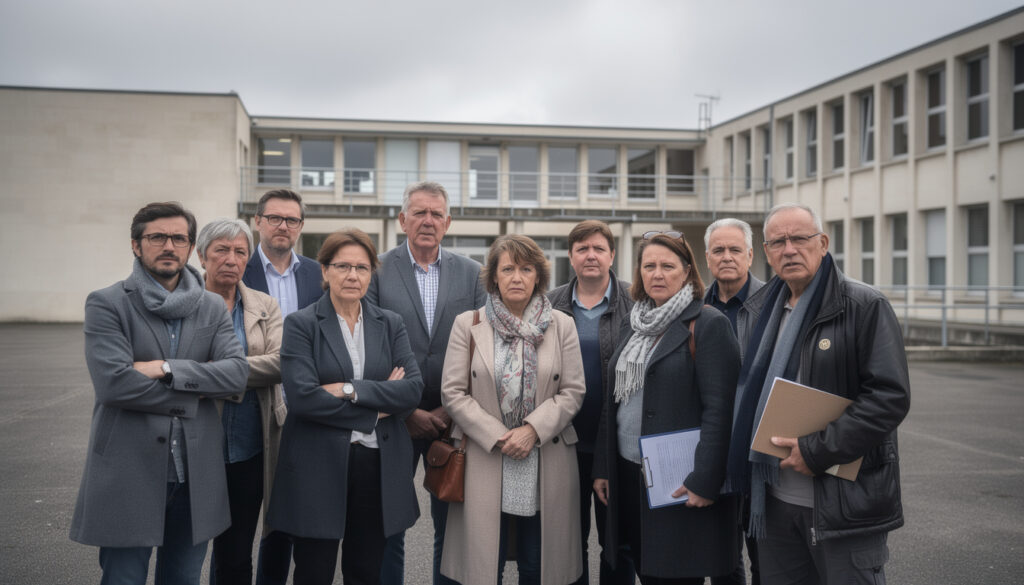 près de rouen, les enseignants d'un lycée manifestent leur colère et leurs inquiétudes concernant les nouvelles directives du rectorat, craignant un impact négatif sur leurs conditions de travail et la qualité de l'enseignement.