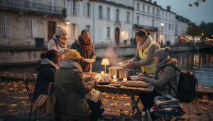 découvrez la chronique d'une maraude solidaire à tours, où un repas chaud réchauffe non seulement le corps mais aussi les cœurs, illustrant l'entraide et la solidarité en action.