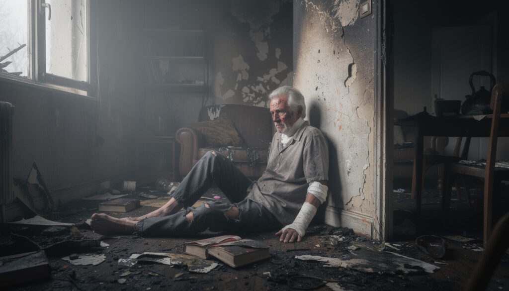 un homme septuagénaire gravement blessé dans un violent incendie qui a ravagé un appartement à elbeuf, une intervention d'urgence est en cours.